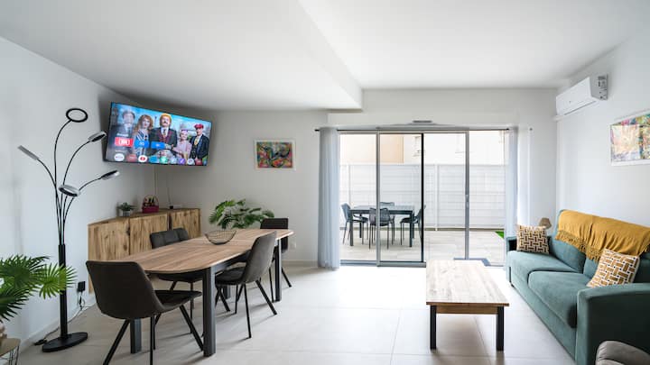 Ayapi - Appt. 3* Neuf Avec Jardin - Bord De Plage - Marseillan