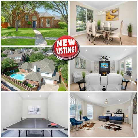 Exquisite 6 BR Retreat w/Pool 4.5 Bath Sleeps 20+