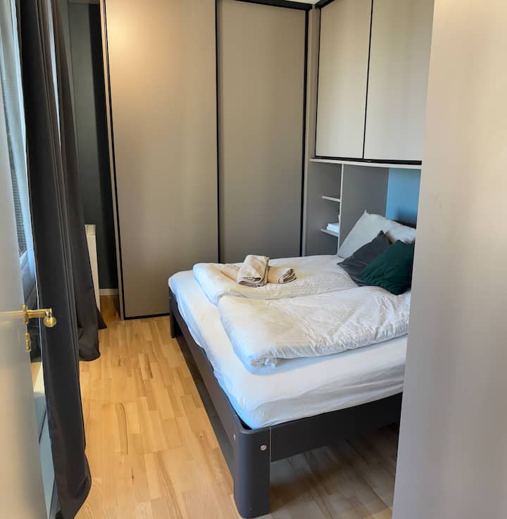 Lit 180*200

Le placard à droite de l'entrée peut être utilisé pour ranger des vêtements