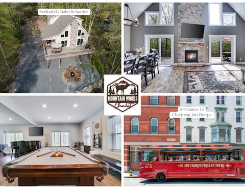 Rustic Chalet For Large Groups Near Jim Thorpe