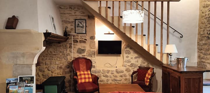 Maison De Village En Pierre "Le Romarin" - Barjac