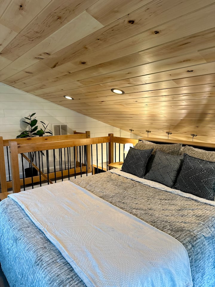 The Loft bedroom does not offer full privacy.