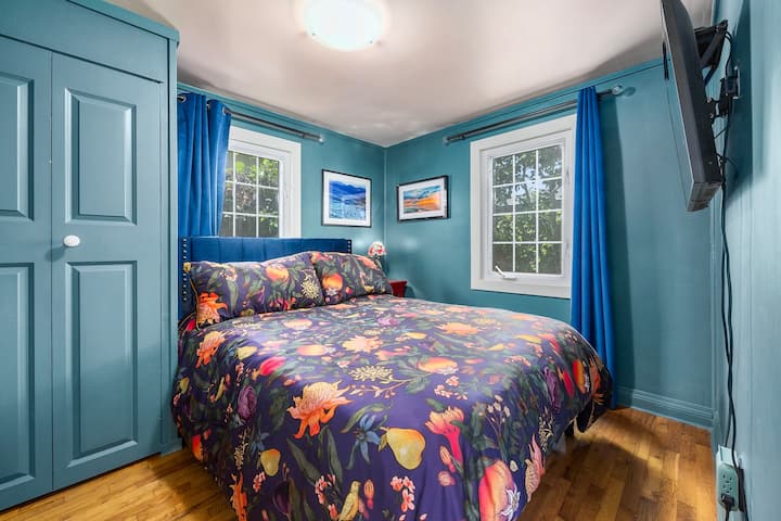 Trädgårdsutsikt från det 2: a sovrummet