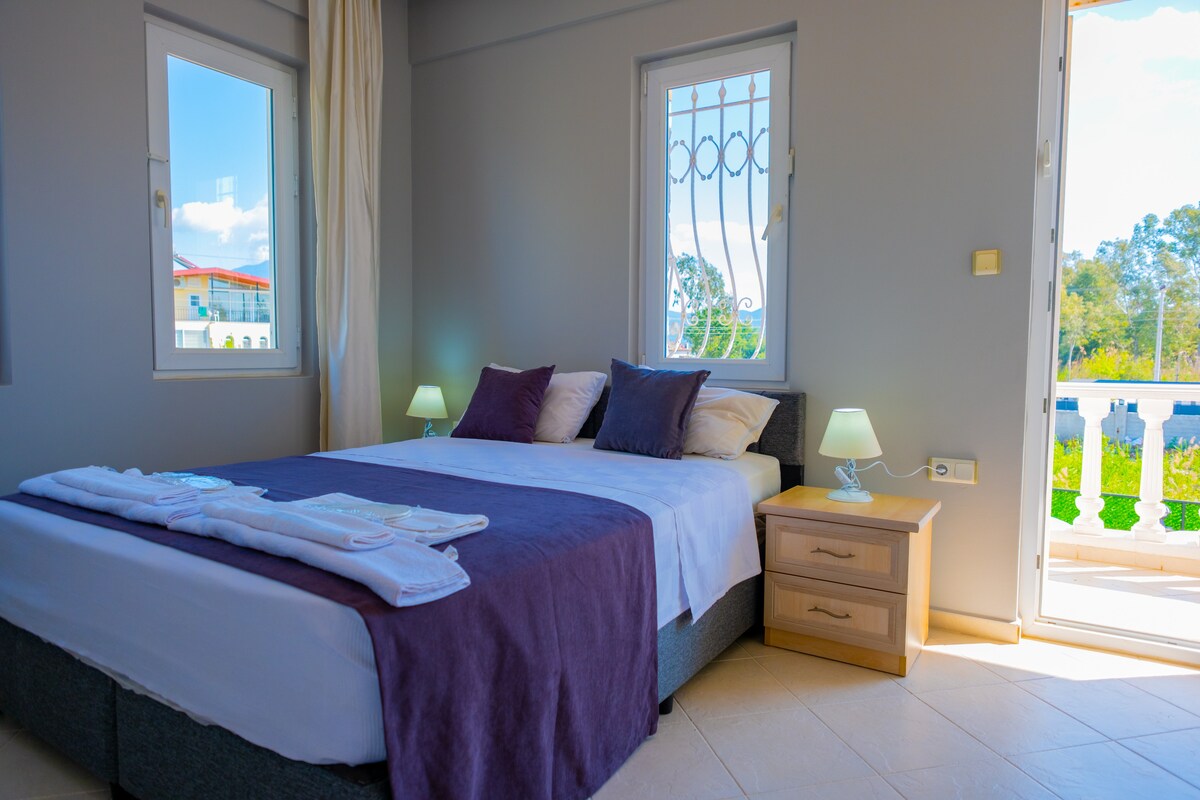 klima-uređaj s bračnim krevetom i vlastita kupaonica