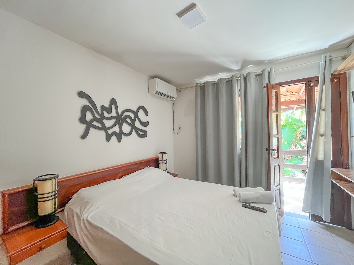 جناح مريح مع مكيّف هواء وتلفزيون