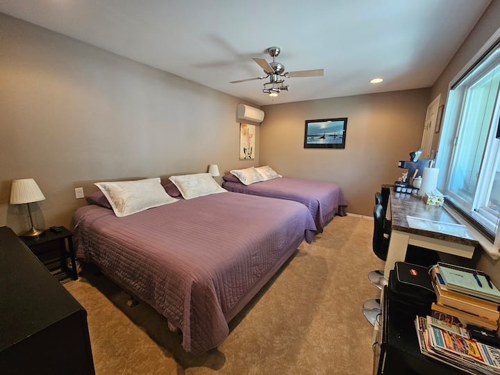 400sq Ft Bedroom (K & Q Beds) & A/c, Walk To Rjh - Oak Bay