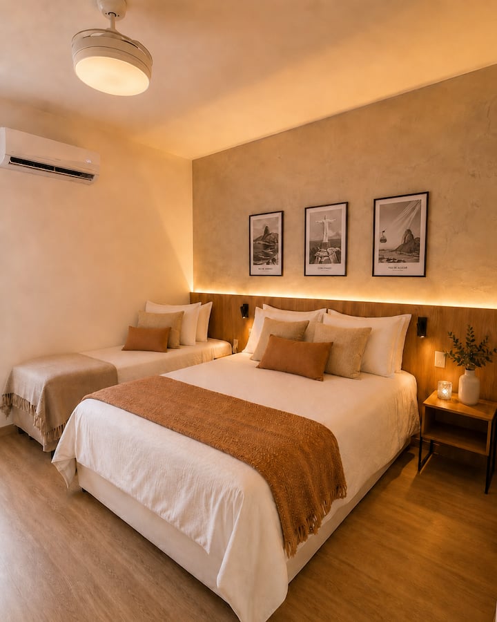Modern Studio Walk To Copacabana Beach - Brazil