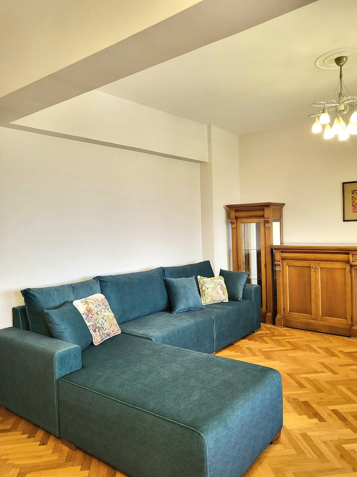 Sofa kubwa inayolala 1 kwa starehe.