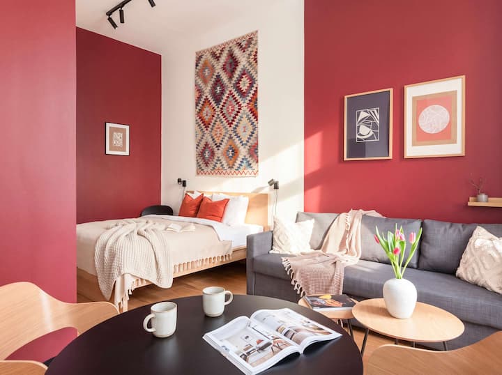 Turnkey | Vinohrady Modern Studio With Balcony Ii - Prague