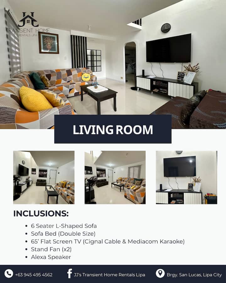 Pour les grands groupes, notre salon peut accueillir jusqu'à 2 personnes et plus (canapé-lit double + matelas de sol)