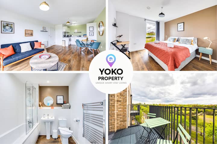 Penthouse Flat Central Mk Balcony Parking - ミルトン・ケインズ