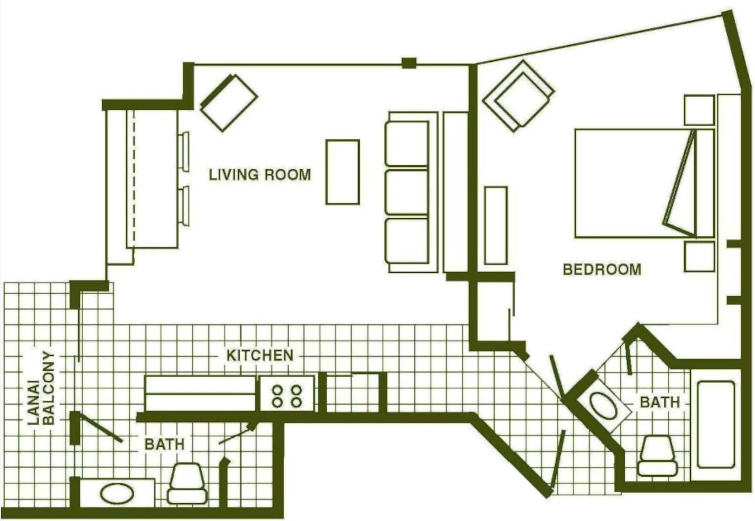 1-bedroom Koa suite at Waikiki Beach. - Main photo