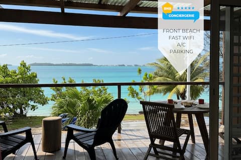 Studio apartment with idyllic lagoon view - Air conditioning - Parking