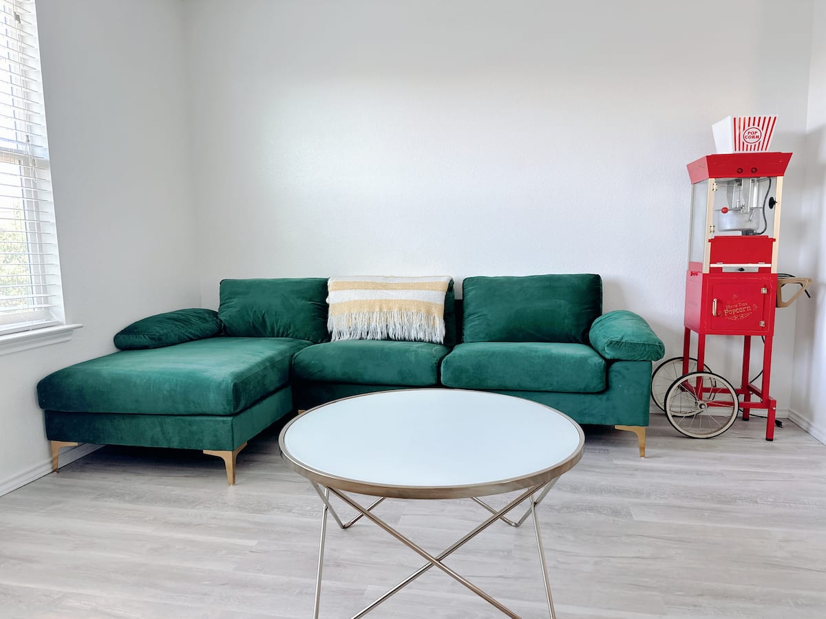 Bright Grey Room — North Austin · Tech Corridor — Masaya Hospitality