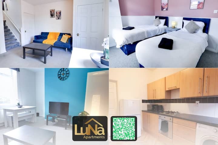 Modern 2br Stay | 3 Beds | Fast Wi-fi & Parking - Newcastle upon Tyne