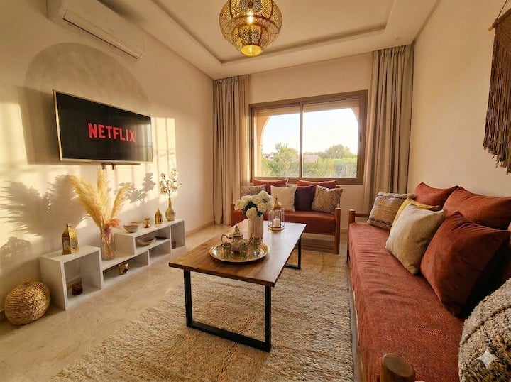 2br Confortable Lumineux & Calme –|Médina 8 Min| - Marrakech