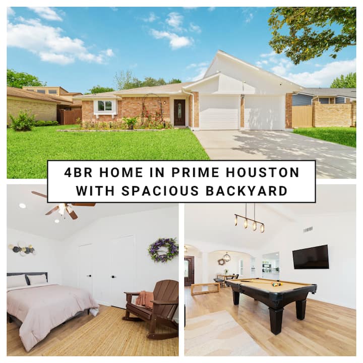 World Cup Ready 4br Home - 15 Mins To Nrg Stadium - Alief - Houston