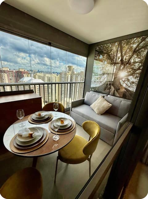 Successful Airbnb property: Beautiful Studio in the heart of Moema! JURUP2515 in Moema