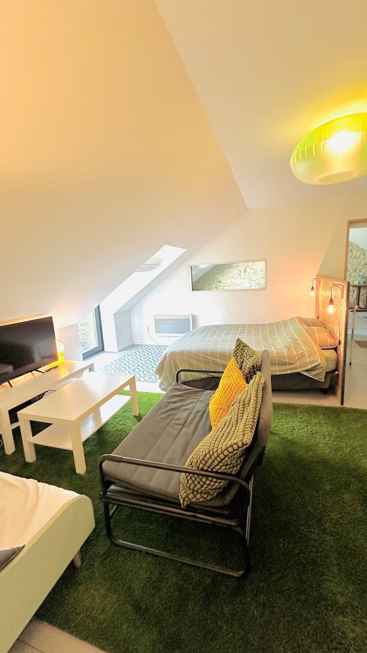 โซฟาเบดเสริมใน 120
หน้าจอ LED พร้อมใช้งานสำหรับเครื่องเล่นเกมของคุณ