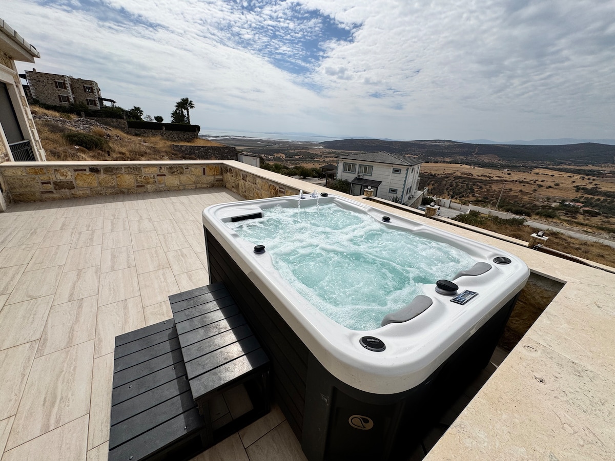 Foça Taş Villa - Terapi Jakuzili