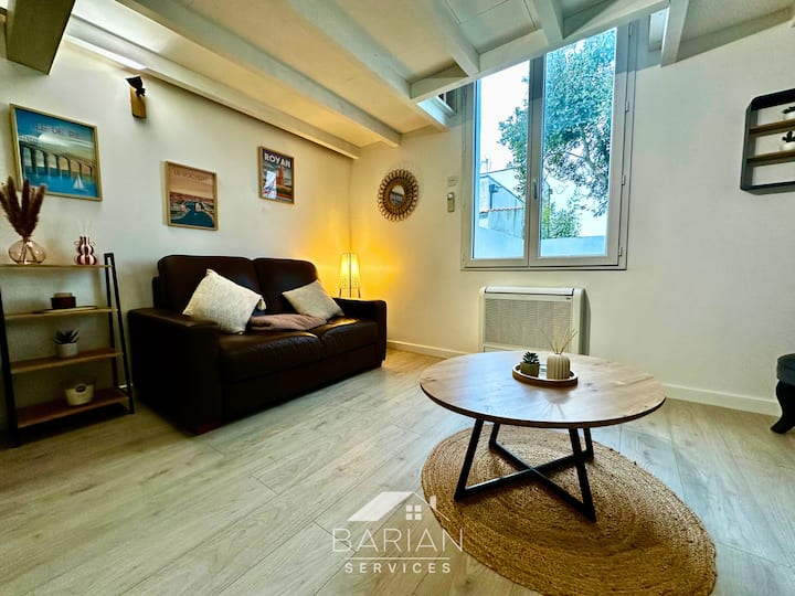 Maisonnette Cosy Avec Clim - Cour Calme, Mezzanine - La Rochelle