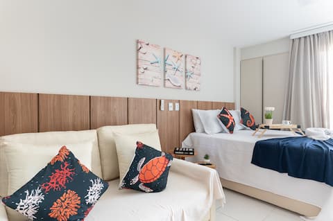 Top performing Airbnb: Cozy flat 400 meters from Muro Alto Beach/PE in Recife