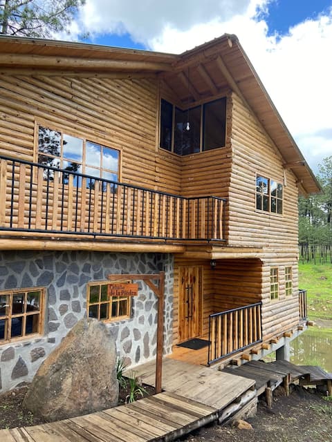 Cabin with Private Lake