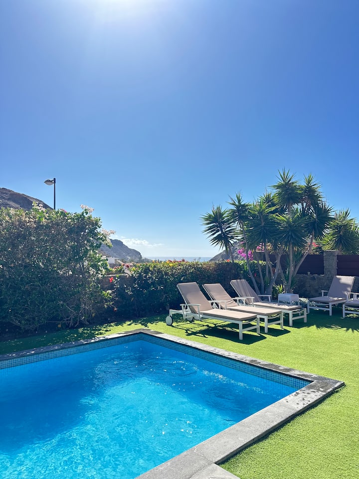 Private Villa Katarina/ocean View/wi-fi/heatedpool - Mogán