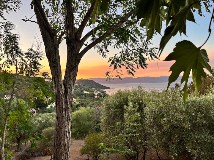 Maison Et Terrasse - Vue Sur La Baie De Campomoro - Belvédère-Campomoro