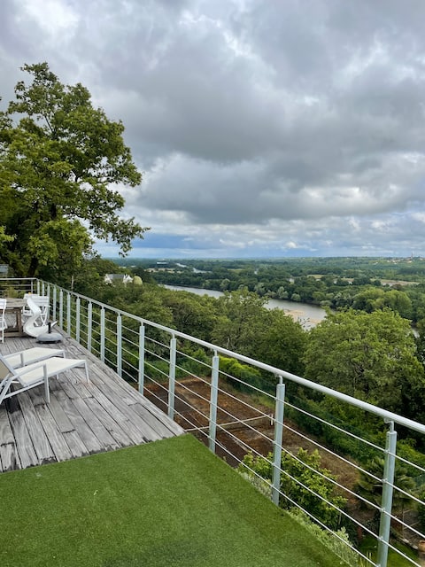 Beautiful view of the Loire and nature