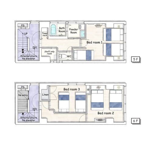 どこへにも電車直通｜ベット7台 新橋徒歩7分 11名まで gallery image 5