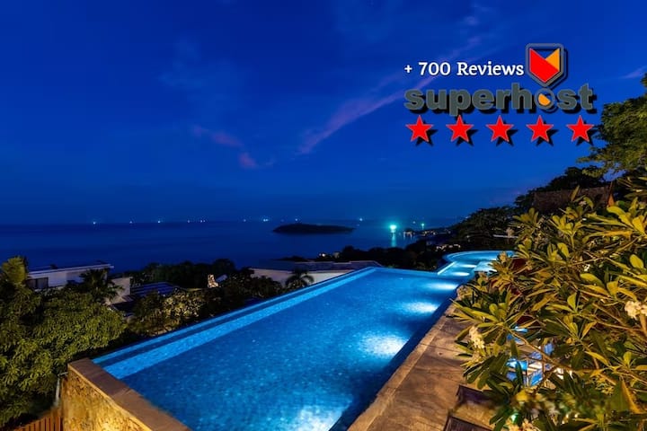 Amaze seaview Villa at Chaweng | 40m Pool