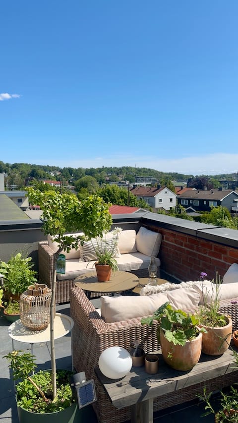 Bright and spacious, close to the city center/train. Large verandas
