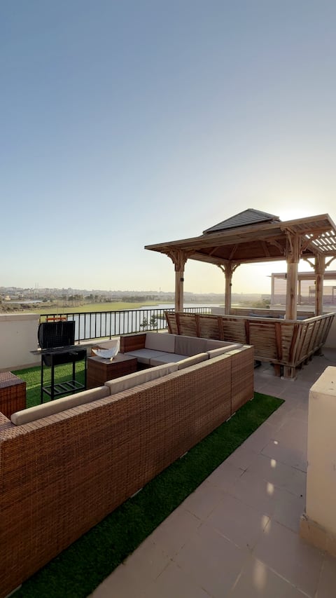 Luxury 3BR Penthouse Marassi | Golf & Lagoon View