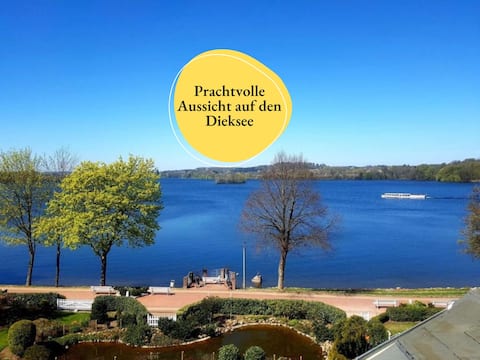 Great holiday apartment on Dieksee with lake views