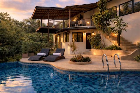 Boho 4BR Villa / Privat Pool / Walk Beach
