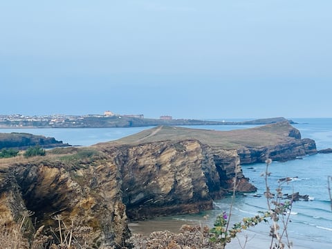 Cliffs and headland along the Cornish coast
