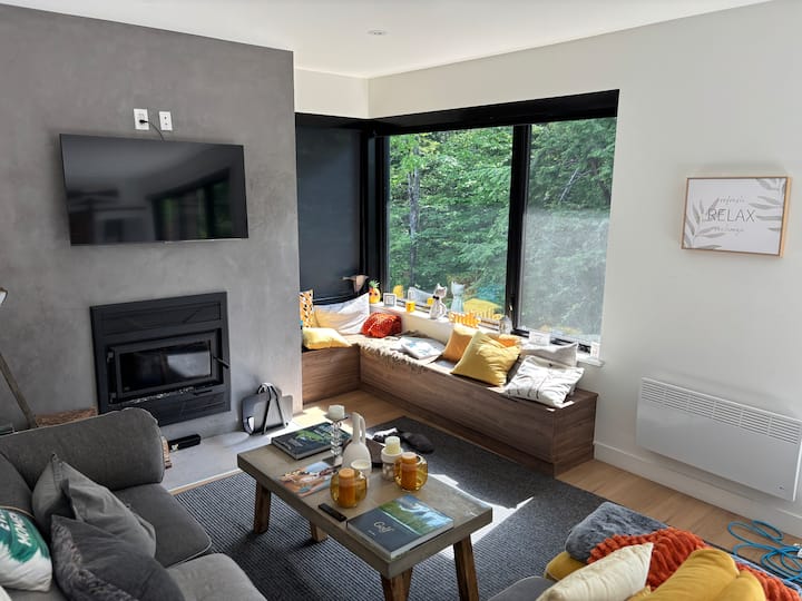 Le Panache Alpin-spa & Montagne Golf-chalet-condo - Orford
