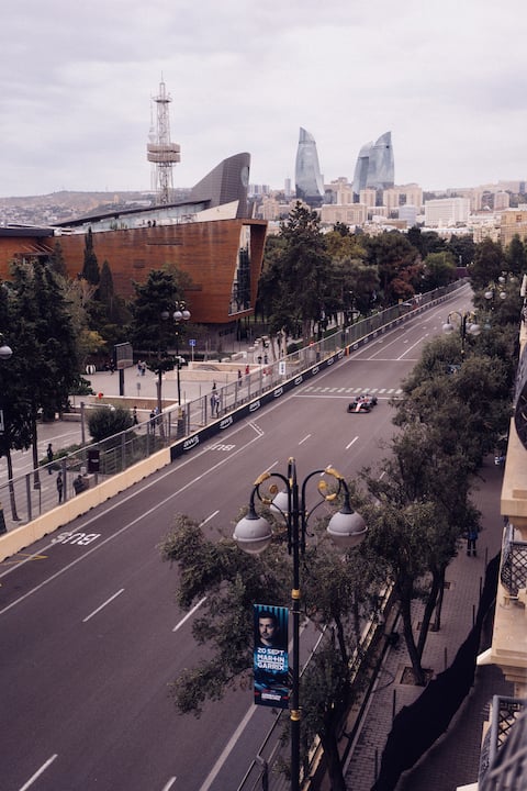 F1 -Formula1 view apartment next to Baku boulevard
