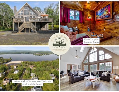 1 Min To Lake, Karaoke Room, Sleeps 20, Game Room