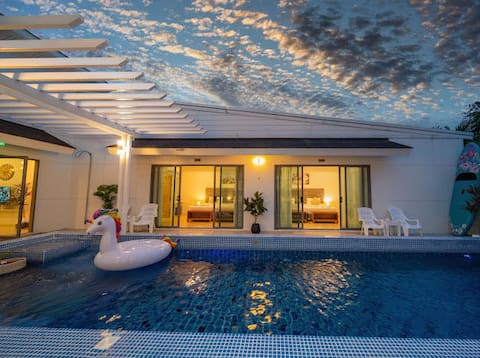 Yona Sea Bar Royal Pier Beach 4 Bedrooms No. 3 Beach Villa/City Center Breakfast/Maid