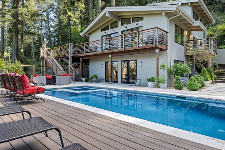 Lux Private Modern Villa | Pool, Spa, & Dogs Ok - Pride Mountain Vineyards, St Helena
