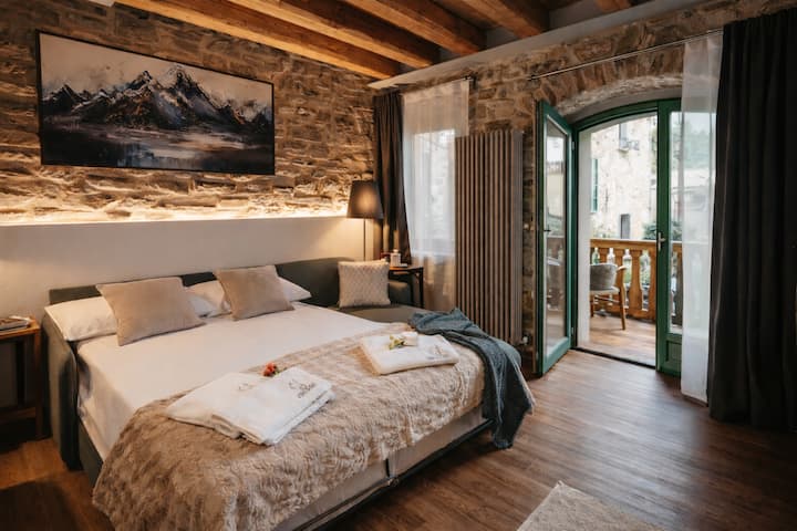 Luxury Dimora Spa Privata Jacuzzi Sauna Vista Alpi - Borno