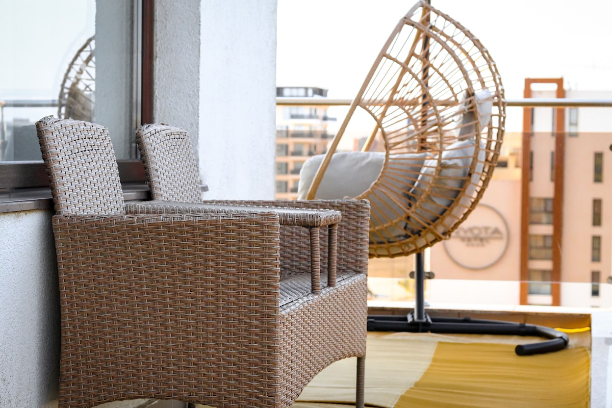 Aqua Vista Nuba - Sea View Apartment — Apartament — închiriere de vacanță cu vedere la mare în Constanța, Romania, Constanța, România — fotografia principală a proprietății | Aqua Vista Rentals