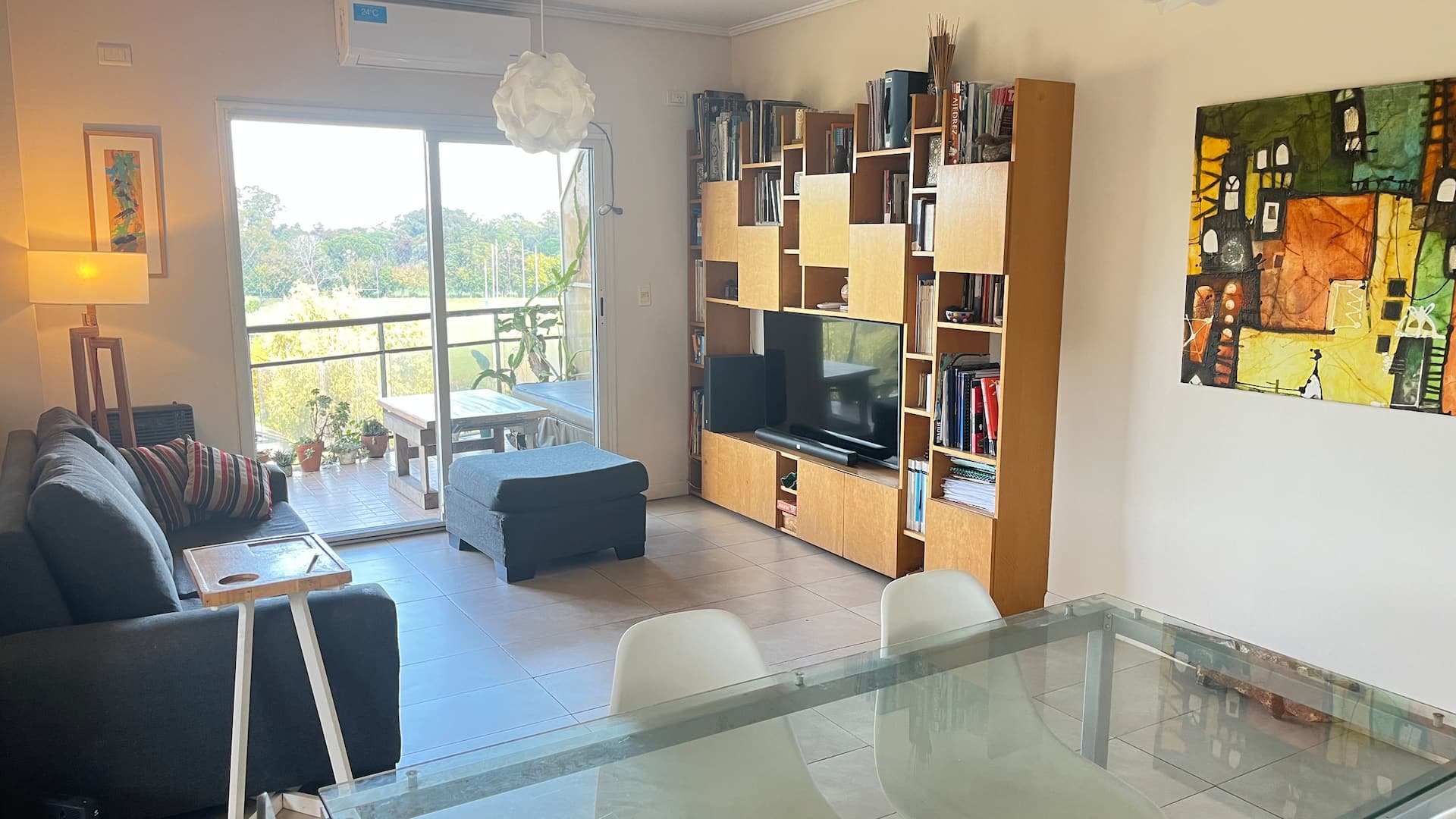 Golf course view apartment