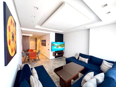 Top performing Airbnb: Mehdia 5 Star Luxury Apartment | Calm Modern in Mehdya
