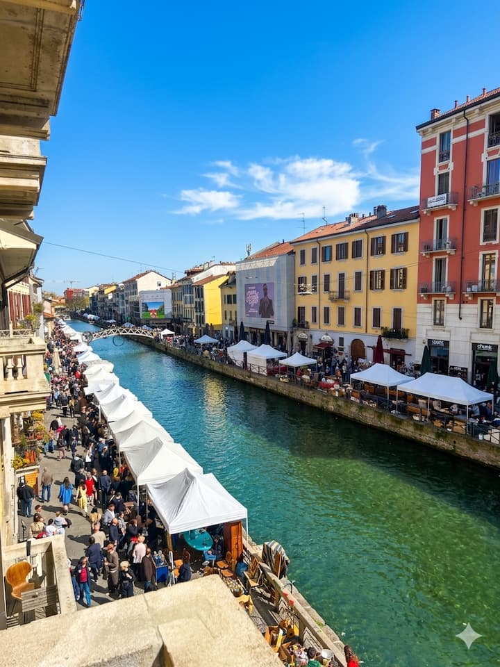 Direct Canal View - Heart Of Navigli District - Milan