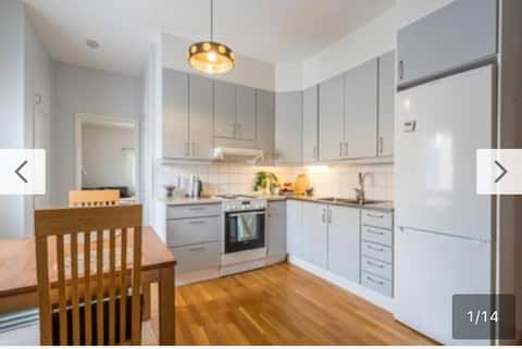 Mariehamns heart: lovely apartment with big garden