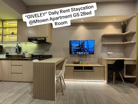 GiVeley Mtown Residence 2BR @Summarecon Serpong