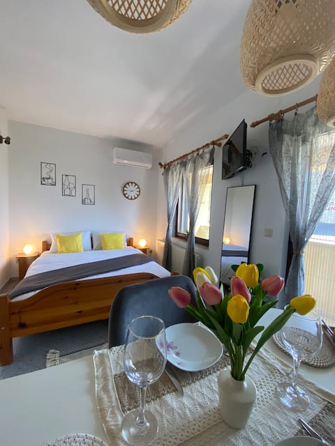 Popular Airbnb listing: Studio apartman• free parking • optional wellness in Gajana
